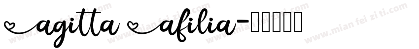 Agitta Afilia字体转换